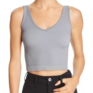 Gray Free People Tank Top
